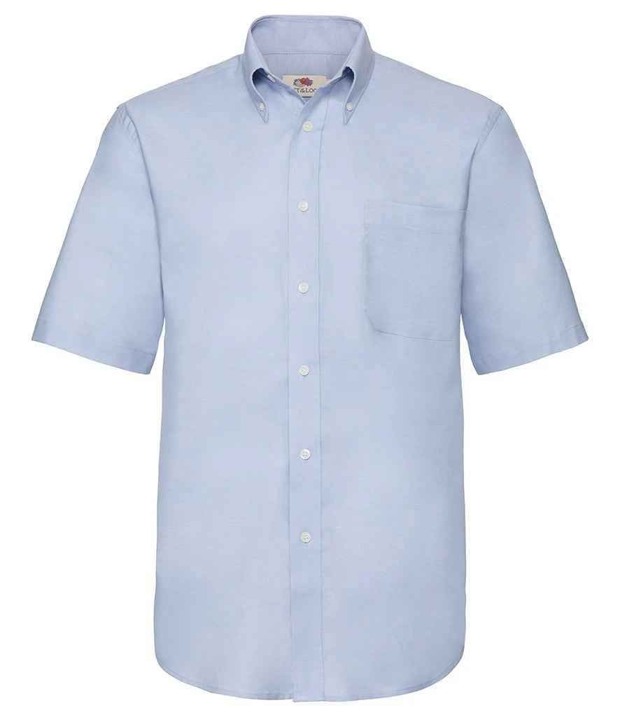 Fruit Of The Loom Mens Short Sleeve Oxford Shirt 10 Fruit Of The Loom Mens Short Sleeve Oxford Shirt - Image 8