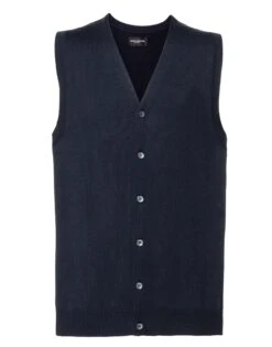 Russell Collection Mens V-Neck Sleeveless Knitted Cardigan -XAMAX ef0cc26088828180fad3616b77ceda668f7c804cc6ec4ada3ec09d4dfd34e862