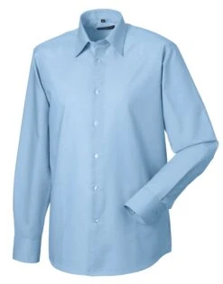 Russell Collection Mens Long Sleeve Tailored Oxford Shirt -XAMAX f0419743b9d6b1b748edb32c70754c80ef1627ac983605f88a8b38875db01131