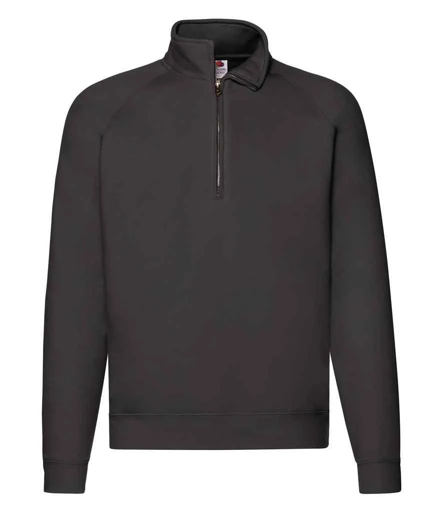 Fruit Of The Loom Mens Premium Zip Neck Sweat 5 Fruit Of The Loom Mens Premium Zip Neck Sweat - Image 3