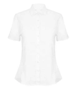 Henbury Ladies Modern Short Sleeve Regular Fit Oxford Shirt