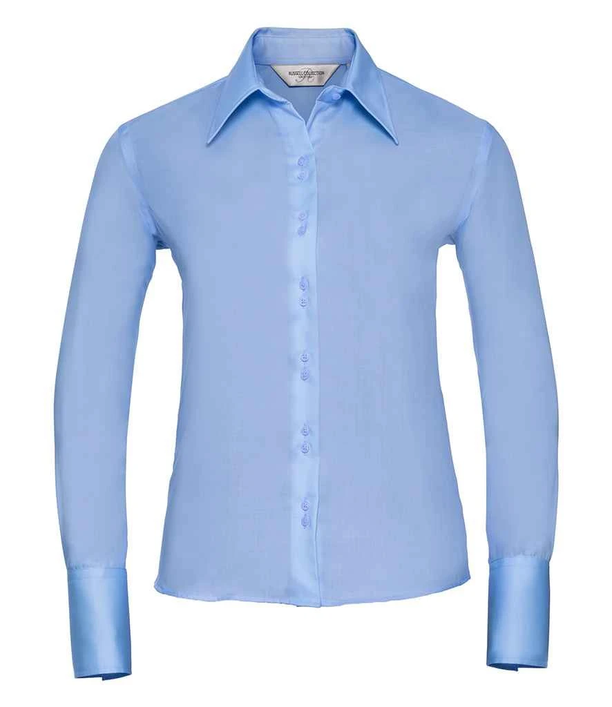 Russell Collection Ladies' Long Sleeve Ultimate Non-Iron Shirt 7 Russell Collection Ladies' Long Sleeve Ultimate Non-Iron Shirt - Image 5