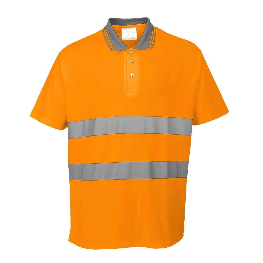 Portwest Hi-Vis Cotton Comfort Polo Shirt S/S 3 Portwest Hi-Vis Cotton Comfort Polo Shirt S/S