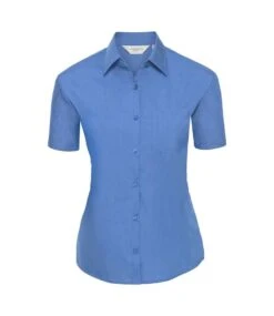 Russell Collection Ladies' Short Sleeve Classic Polycotton Poplin Shirt 28 Russell Collection Ladies' Short Sleeve Classic Polycotton Poplin Shirt -XAMAX f55e693ef8ef298719953071939fdb528697e8bbe3d0688647da18c25cd88eb7