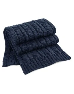 Beechfield Cable Knit Melange Scarf -XAMAX f5d23dec695b5a36cbea806420f3776a5a4e8cc5cfa1eb7b7a6b4670b4889ae4