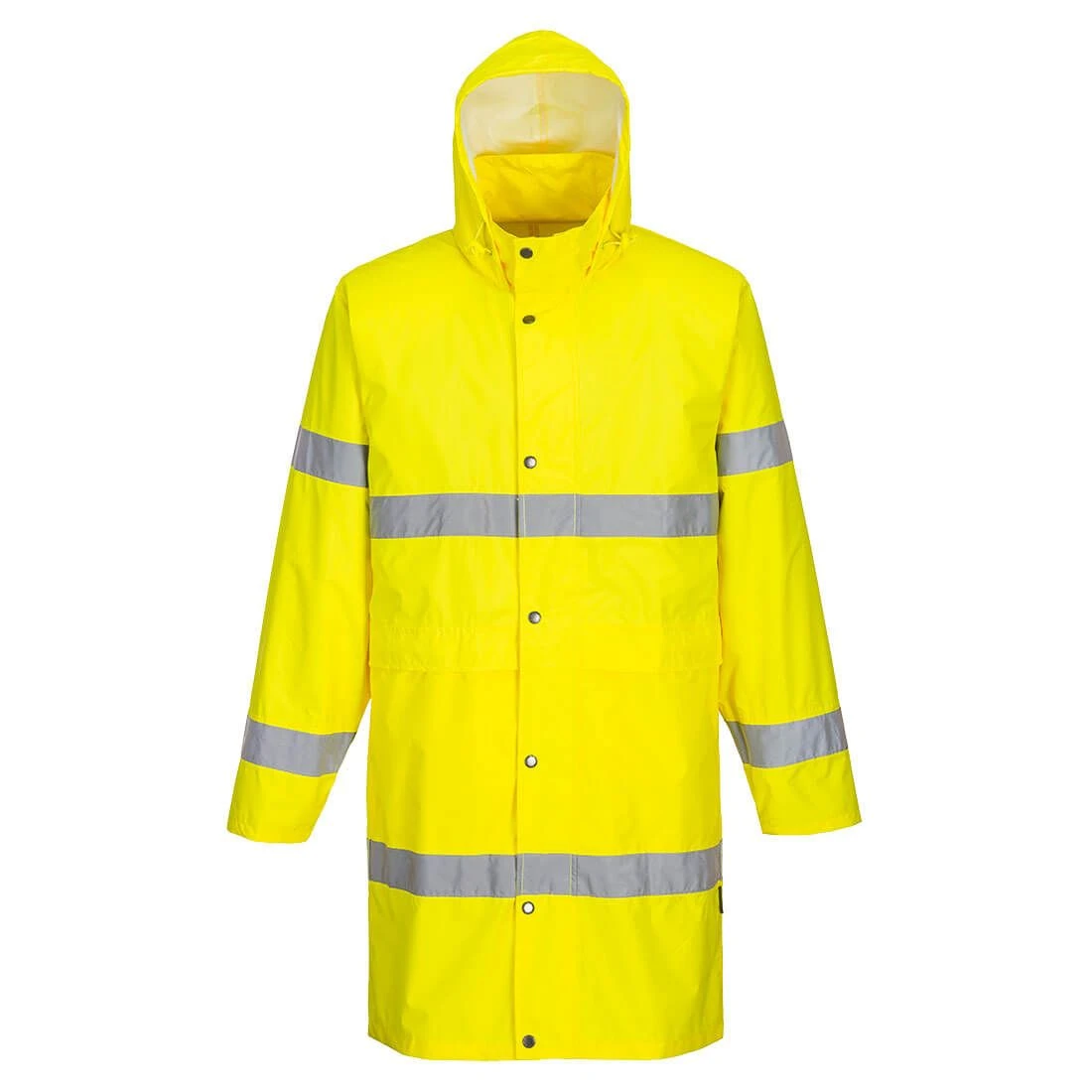 Portwest Hi-Vis Rain Coat 100cm 4 Portwest Hi-Vis Rain Coat 100cm - Image 2