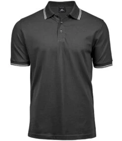 Tee Jays Mens Luxury Stripe Stretch Polo -XAMAX f8731683d4d7a0da21c0c054508cfa354747affc6c27d6dc67a672c94c142bc4