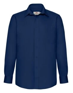 Fruit Of The Loom Mens Long Sleeve Poplin Shirt -XAMAX fc7b9f43a5b7ca37fd01b418b81efd86cf105b019fcaf065354feff16427cd90