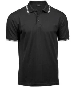 Tee Jays Mens Luxury Stripe Stretch Polo -XAMAX fe5d9ef947e41167f194a0c27247ba6334bb445339be4bc88518a7fb809880dc