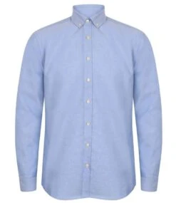 Henbury Modern Long Sleeve Classic Fit Oxford Shirt -XAMAX ff60953c029054012eba4a56f164b053b00c1f5fa17bc65e6f7c688e62aec44a