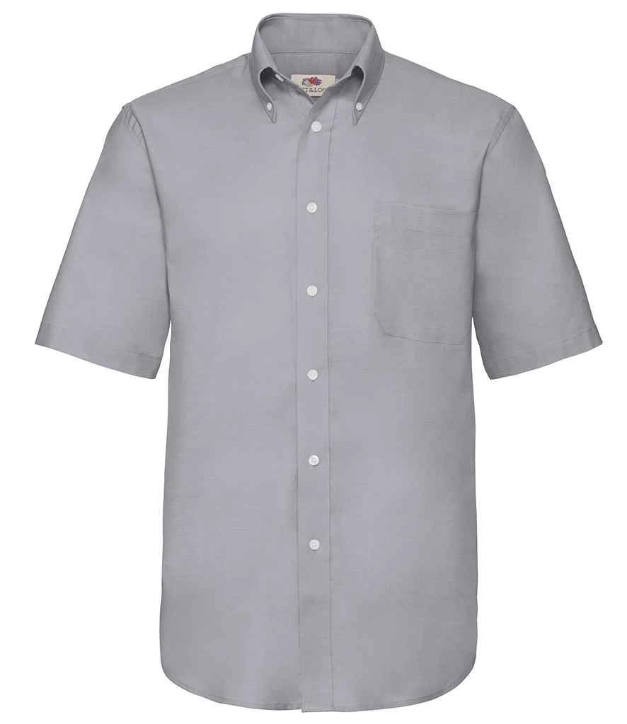 Fruit Of The Loom Mens Short Sleeve Oxford Shirt 8 Fruit Of The Loom Mens Short Sleeve Oxford Shirt - Image 6