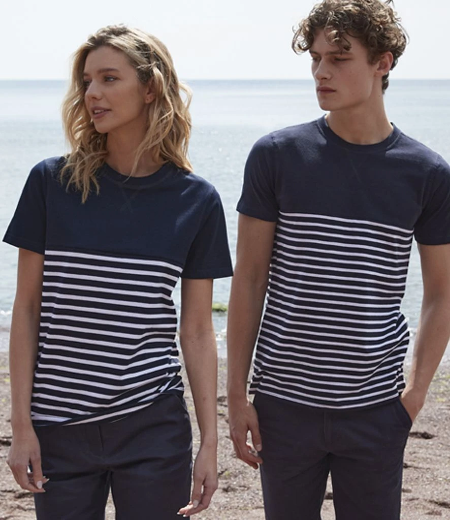 Front Row Unisex Breton Striped T Shirt 6 Front Row Unisex Breton Striped T Shirt - Image 4