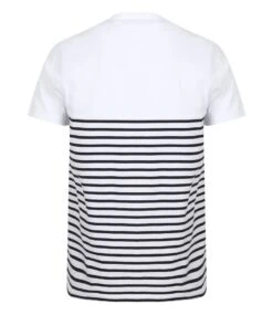 Front Row Unisex Breton Striped T Shirt 27 Front Row Unisex Breton Striped T Shirt -XAMAX fr135 wh 2fnv back
