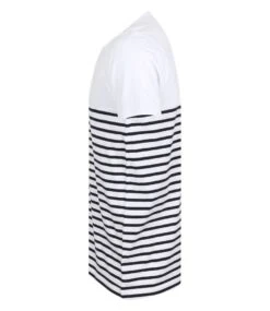 Front Row Unisex Breton Striped T Shirt 32 Front Row Unisex Breton Striped T Shirt -XAMAX fr135 wh 2fnv left 1