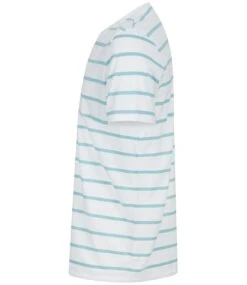 Front Row Striped T Shirt -XAMAX fr136 wh 2fde left