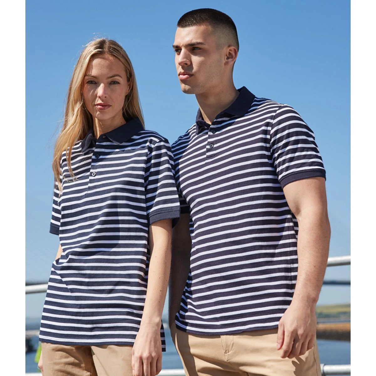 Front Row Striped Jersey Polo Shirt 6 Front Row Striped Jersey Polo Shirt - Image 4