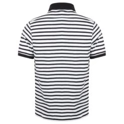 Front Row Striped Jersey Polo Shirt 39 Front Row Striped Jersey Polo Shirt -XAMAX fr230 wh 2fnv back 4