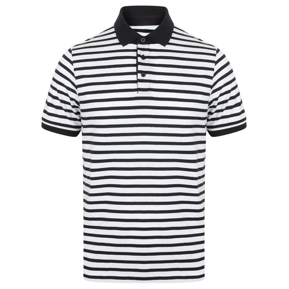 Front Row Striped Jersey Polo Shirt 19 Front Row Striped Jersey Polo Shirt - Image 17