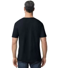 Gildan Softstyle® Adult V-Neck T Shirt -XAMAX gd10 blk model 2 1