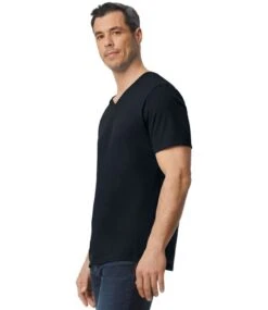 Gildan Softstyle® Adult V-Neck T Shirt -XAMAX gd10 blk model 3 1