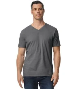 Gildan Softstyle® Adult V-Neck T Shirt -XAMAX gd10 cha model 1 1