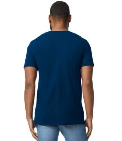 Gildan Softstyle® Adult V-Neck T Shirt -XAMAX gd10 nav model 2 1