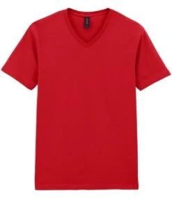 Gildan Softstyle® Adult V-Neck T Shirt -XAMAX gd10 red front 1