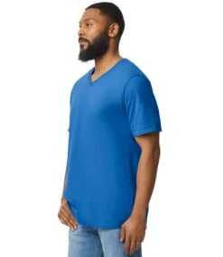Gildan Softstyle® Adult V-Neck T Shirt -XAMAX gd10 roy model 3 1