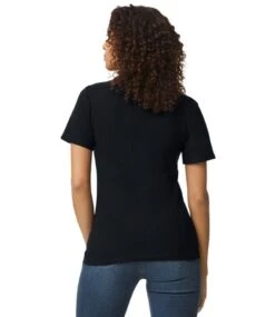 Gildan Softstyle® Ladies Double Pique Polo 24 Gildan Softstyle® Ladies Double Pique Polo -XAMAX gd75 blk model 2