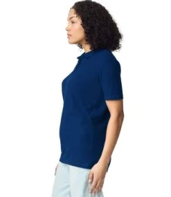 Gildan Softstyle® Ladies Double Pique Polo 36 Gildan Softstyle® Ladies Double Pique Polo -XAMAX gd75 nav model 3