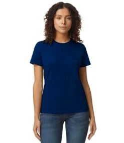 Gildan Softstyle® Midweight Womens T Shirt -XAMAX gd92 nav model 1