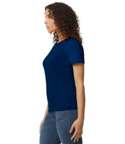 Gildan Softstyle® Midweight Womens T Shirt -XAMAX gd92 nav model 3