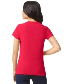 Gildan Heavy Cotton™ Ladies T Shirt -XAMAX gd95 red model 2