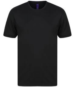 Henbury Hicool Performance T Shirt -XAMAX h024 blk front 3