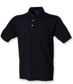 Henbury Classic Heavy Cotton Piqué Polo Shirt -XAMAX h100 nav front
