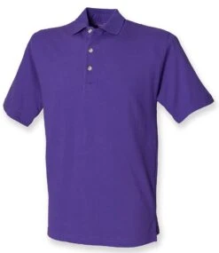 Henbury Classic Heavy Cotton Piqué Polo Shirt -XAMAX h100 pur front