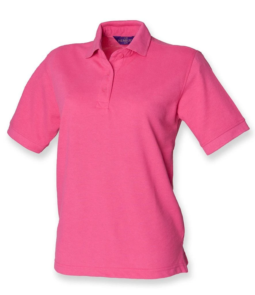 Henbury Ladies PolyCotton Piqué Polo Shirt 12 Henbury Ladies PolyCotton Piqué Polo Shirt - Image 10