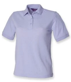 Henbury Ladies PolyCotton Piqué Polo Shirt 30 Henbury Ladies PolyCotton Piqué Polo Shirt -XAMAX h401 lav front
