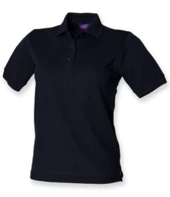 Henbury Ladies PolyCotton Piqué Polo Shirt 24 Henbury Ladies PolyCotton Piqué Polo Shirt -XAMAX h401 nav front