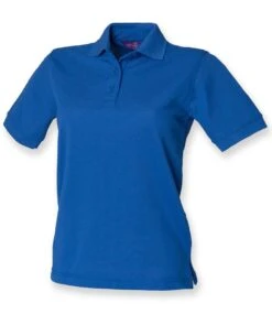 Henbury Ladies PolyCotton Piqué Polo Shirt 25 Henbury Ladies PolyCotton Piqué Polo Shirt -XAMAX h401 roy front