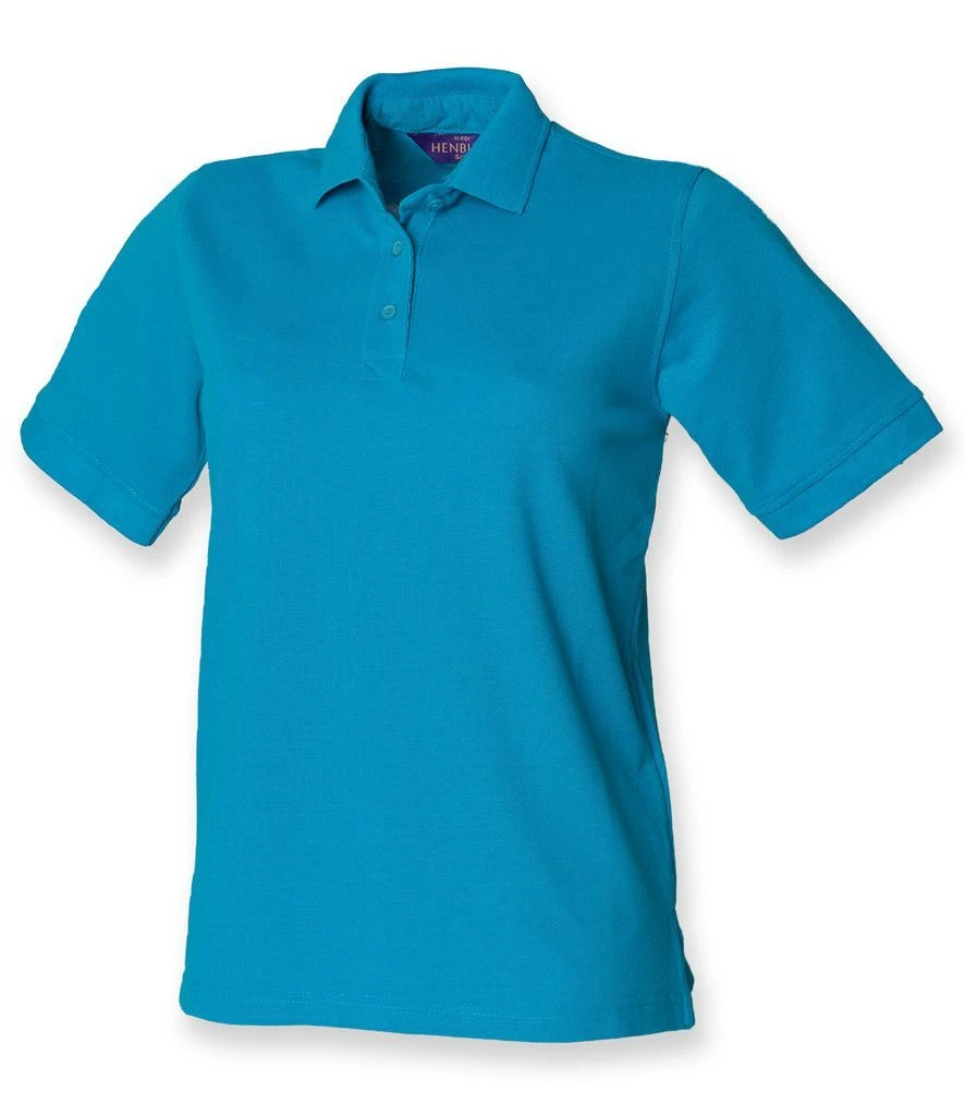 Henbury Ladies PolyCotton Piqué Polo Shirt 9 Henbury Ladies PolyCotton Piqué Polo Shirt - Image 7
