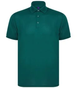 Henbury Recycled Polyester Piqué Polo Shirt -XAMAX h465 bot front