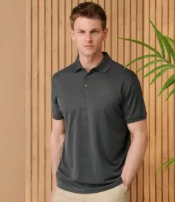 Henbury Recycled Polyester Piqué Polo Shirt -XAMAX h465 cha model 1