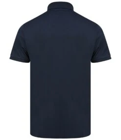 Henbury Recycled Polyester Piqué Polo Shirt -XAMAX h465 nav back 1