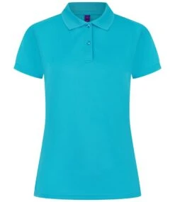 Henbury Ladies Coolplus Wicking Piqué Polo Shirt -XAMAX h476 tur front 3