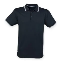 Henbury Coolplus Tipped Polo Shirt -XAMAX h482 nv 2fwh front