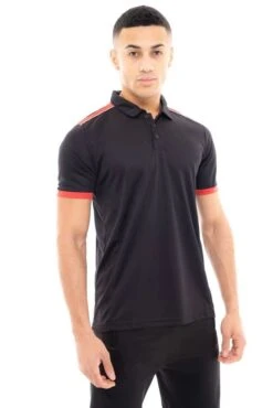BEHRENS Heritage Polo Top -XAMAX her polo blkred 05 1 5