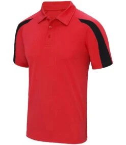Just Cool AWDis Cool Contrast Polo Shirt -XAMAX jc043 fr 2fjb front 2