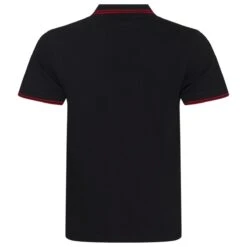 Just Polos AWDis Stretch Tipped Piqué Polo Shirt -XAMAX jp003 bk 2frd back 2