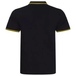 Just Polos AWDis Stretch Tipped Piqué Polo Shirt -XAMAX jp003 bk 2fyl back